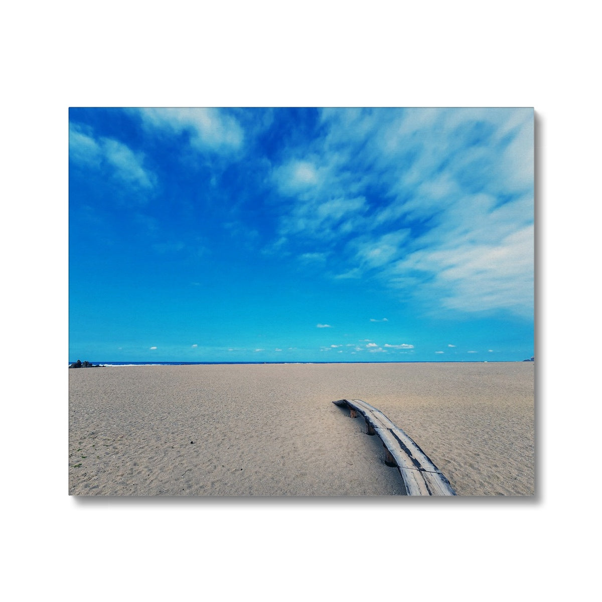east sea korea sandy beach Canvas