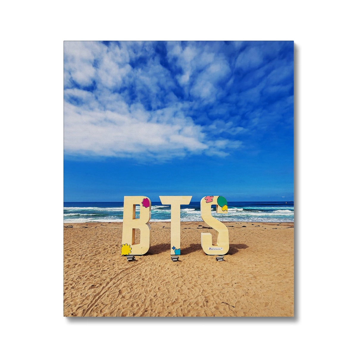 BTS Butter shoot Location Beach Canvas