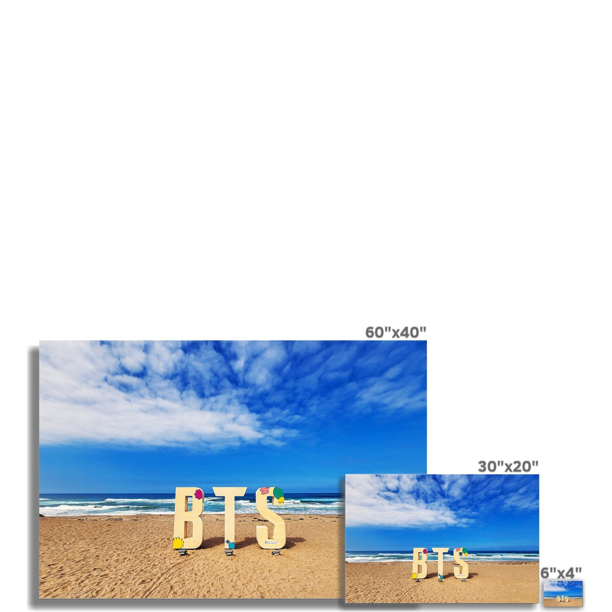 BTS Butter shoot Location Beach Fine Art Print