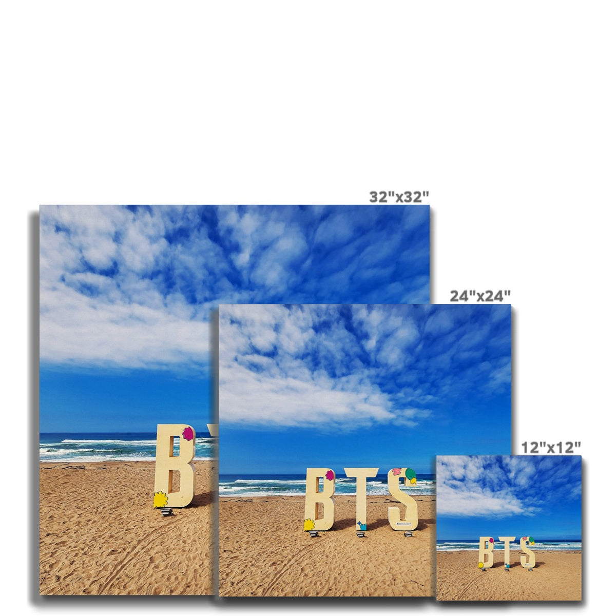 BTS Butter shoot Location Beach Canvas