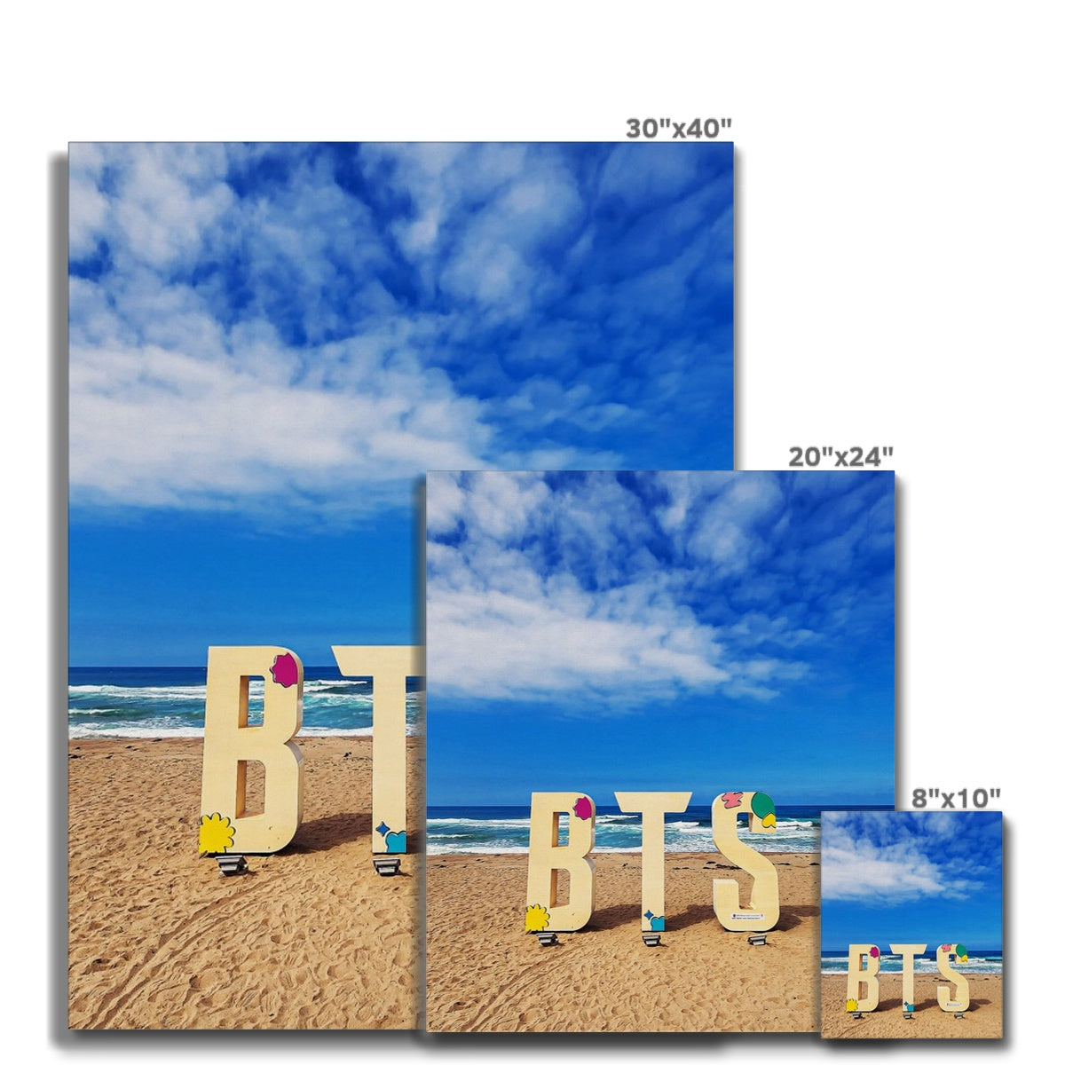 BTS Butter shoot Location Beach Canvas