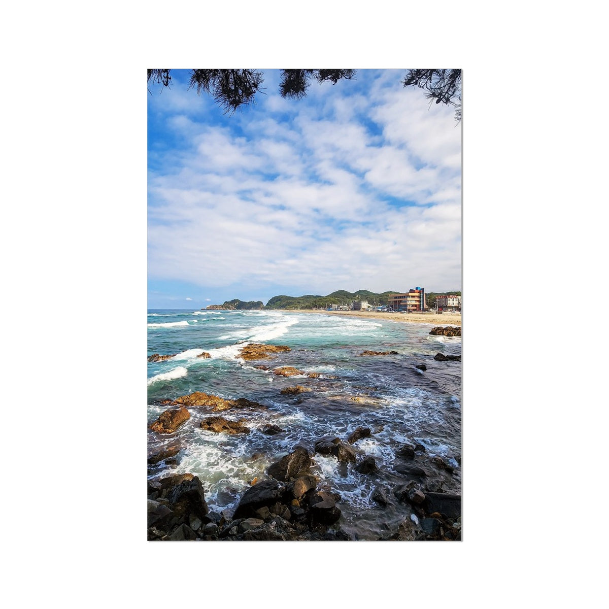 east sea korea beach Photo Art Print