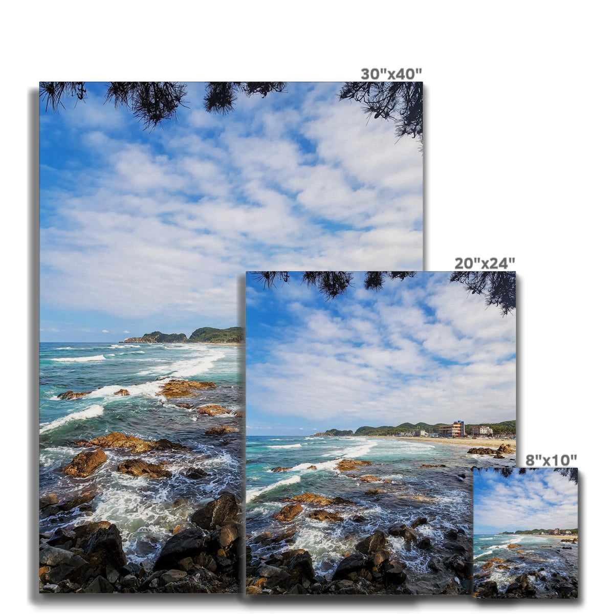 east sea korea beach Canvas