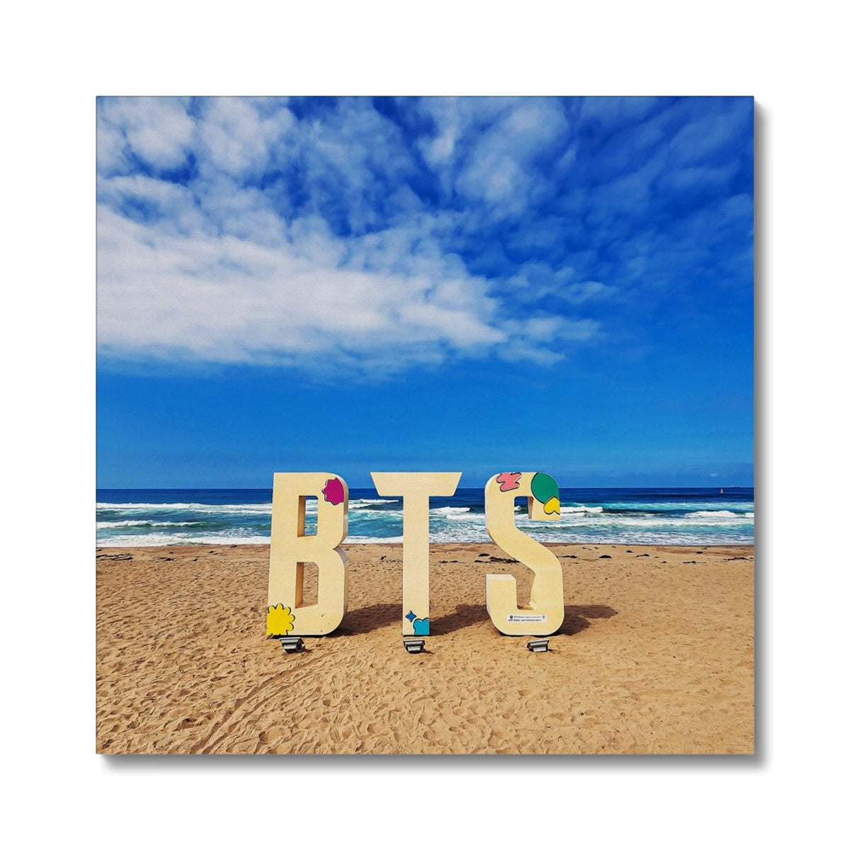 BTS Butter shoot Location Beach Canvas