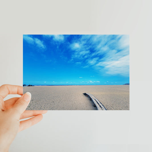 east sea korea sandy beach Classic Postcard