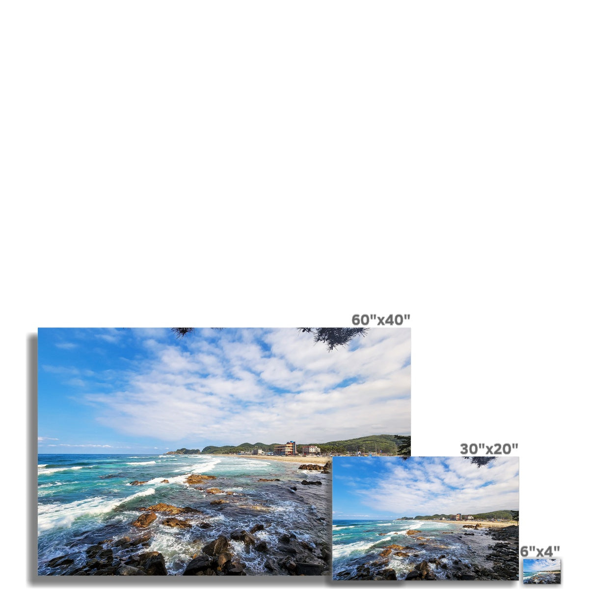 east sea korea beach Photo Art Print