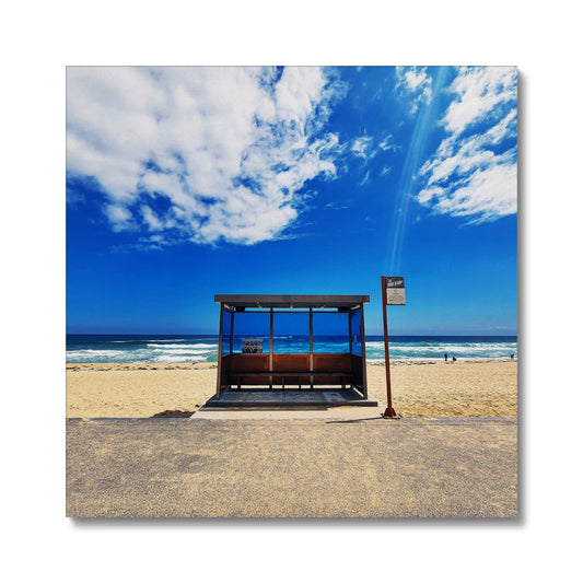 BTS spring day location place bus stop on the beach Canvas
