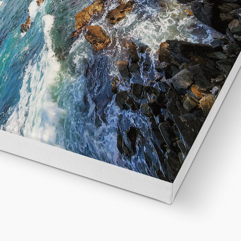 east sea korea beach Canvas