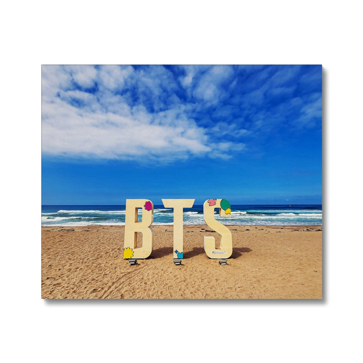 BTS Butter shoot Location Beach Canvas