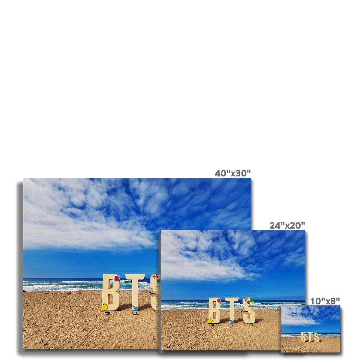 BTS Butter shoot Location Beach Canvas