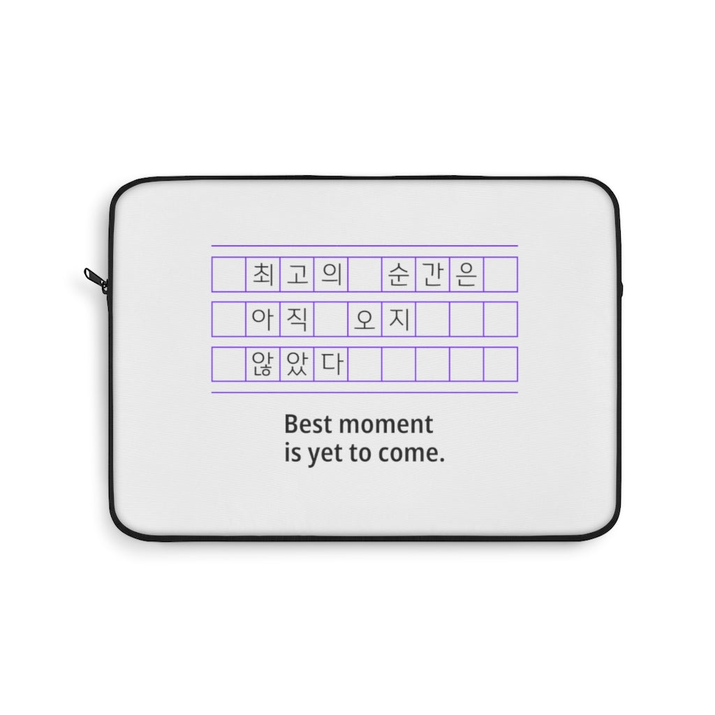 BTS Best moment is yet to come Laptop Sleeve