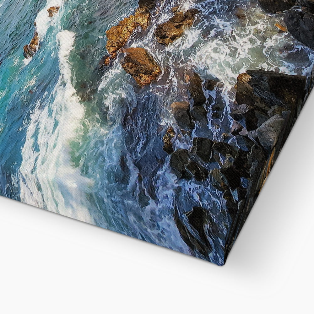 east sea korea beach Canvas