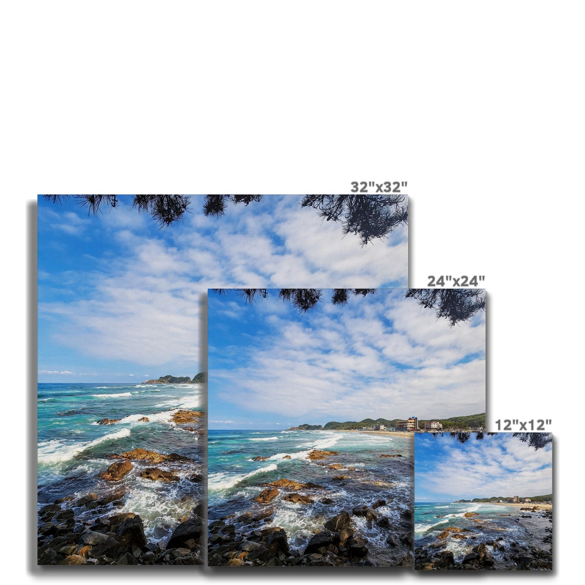 east sea korea beach Canvas