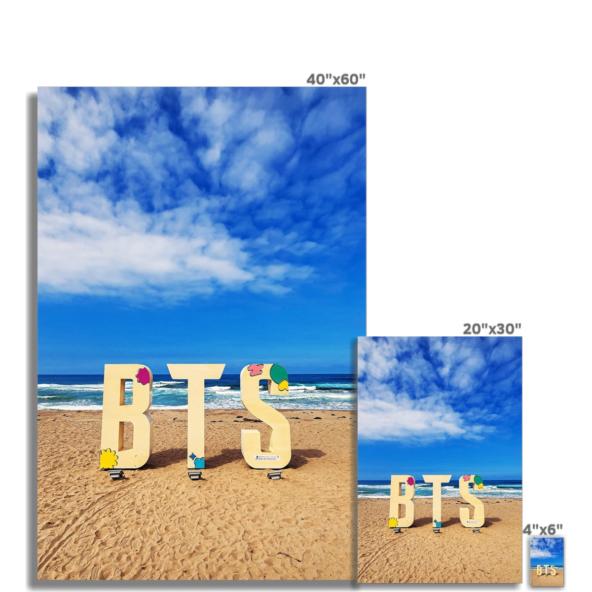BTS Butter shoot Location Beach Fine Art Print