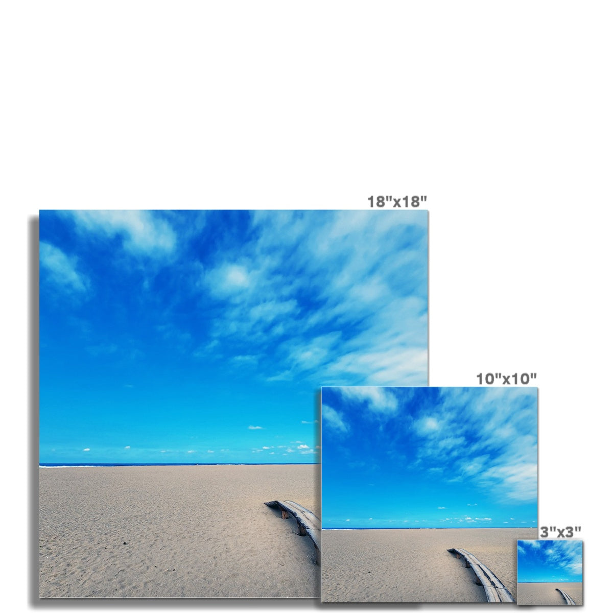 east sea korea sandy beach C-Type Print