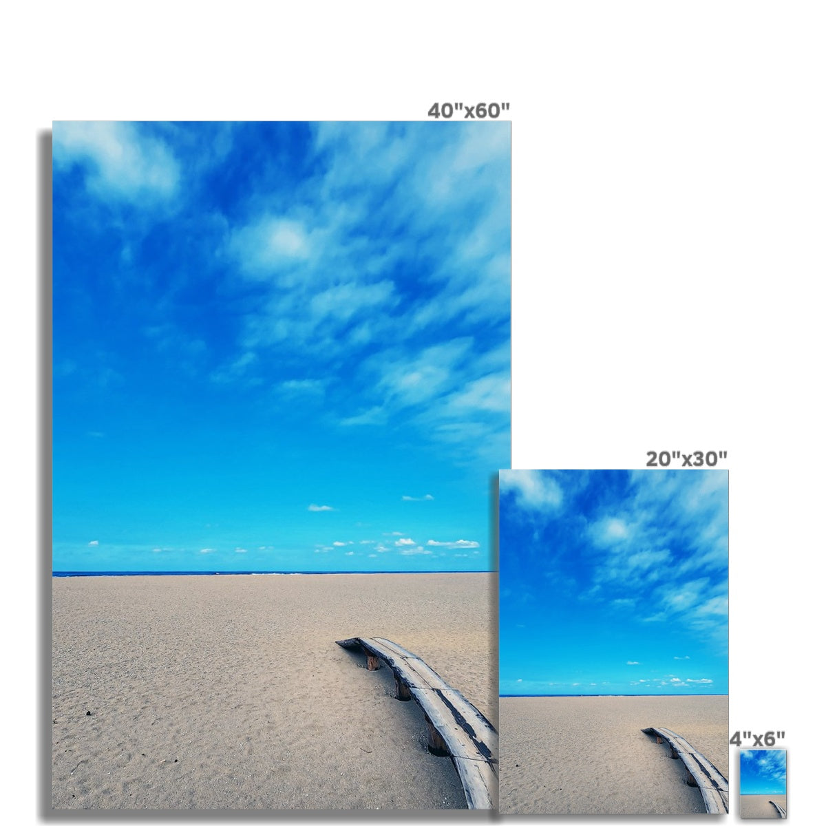 east sea korea sandy beach Photo Art Print