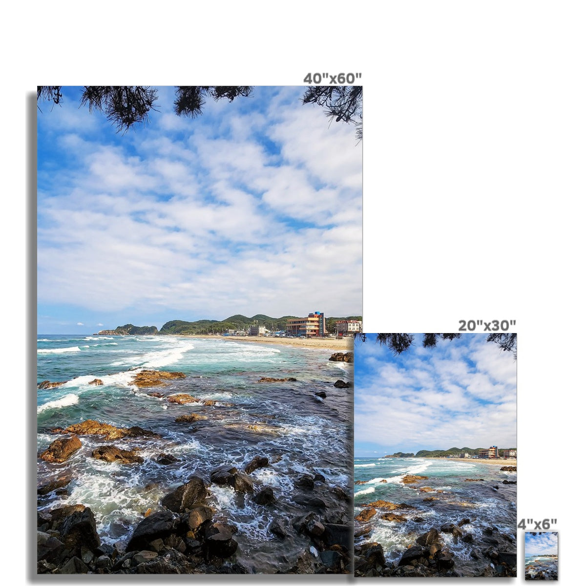 east sea korea beach Photo Art Print