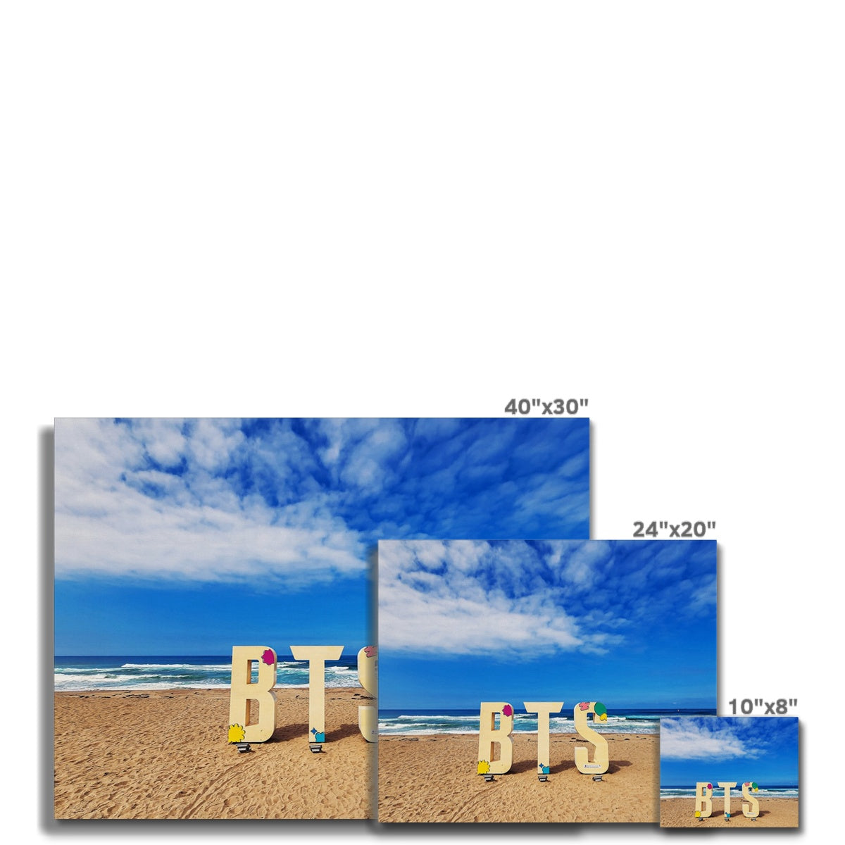 BTS Butter shoot Location Beach Canvas