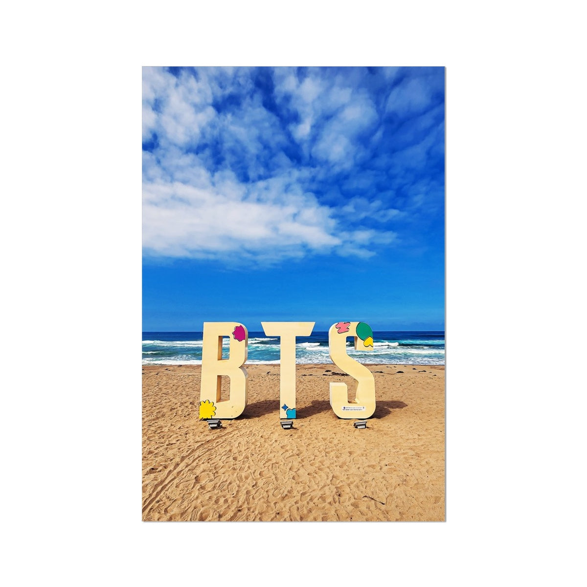 BTS Butter shoot Location Beach Fine Art Print