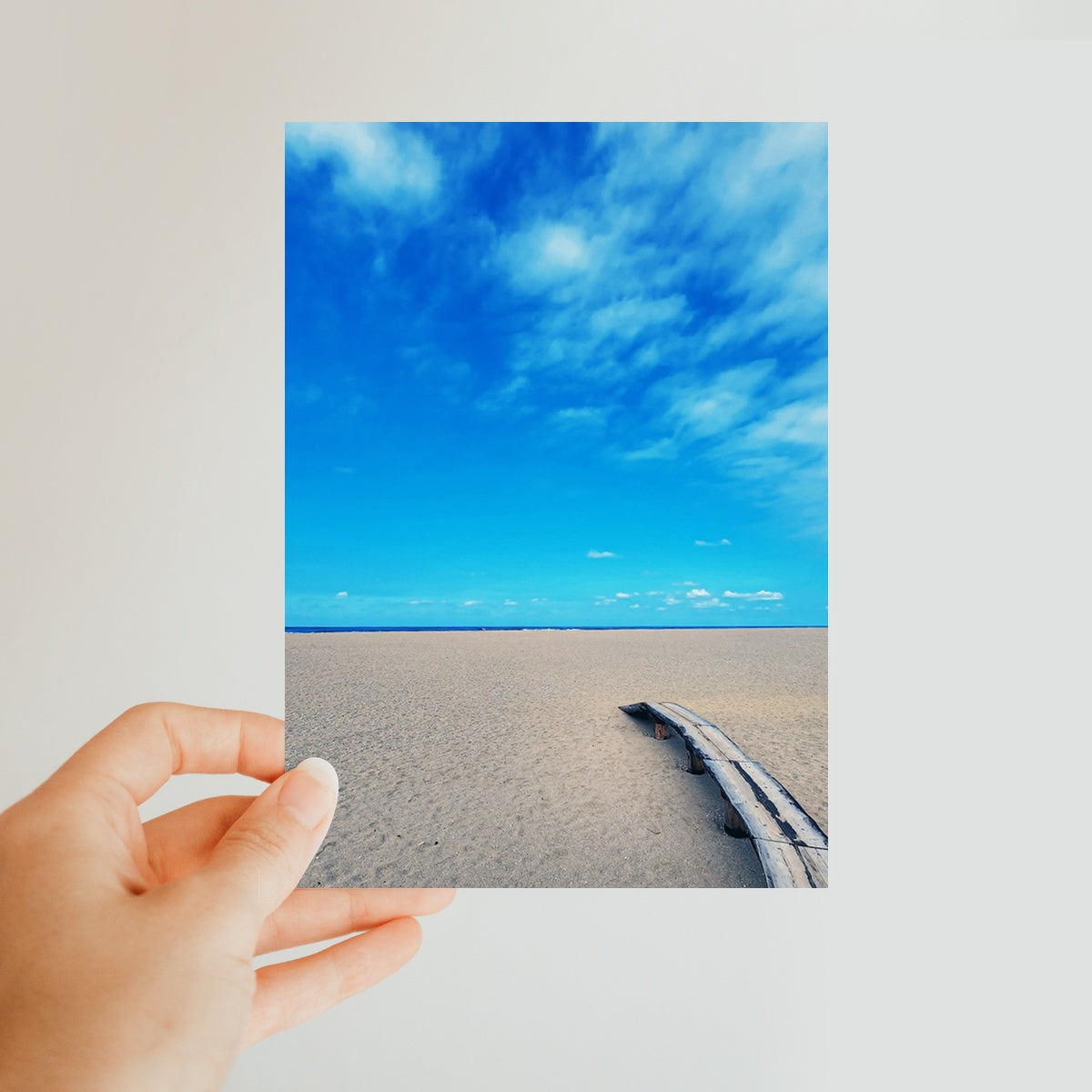 east sea korea sandy beach Classic Postcard