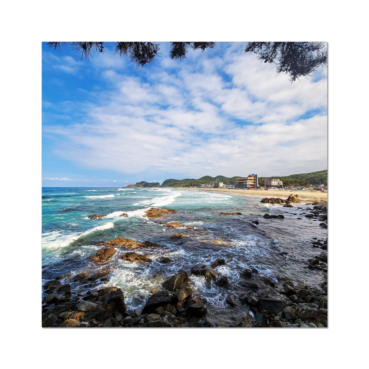 east sea korea beach Photo Art Print