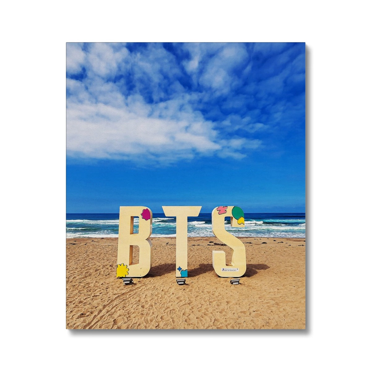 BTS Butter shoot Location Beach Canvas