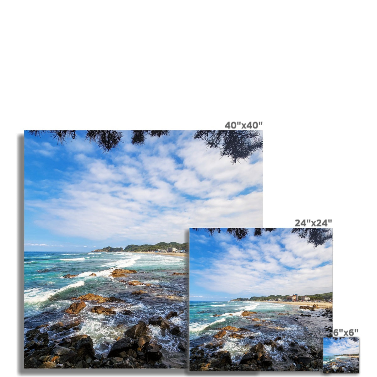 east sea korea beach Photo Art Print