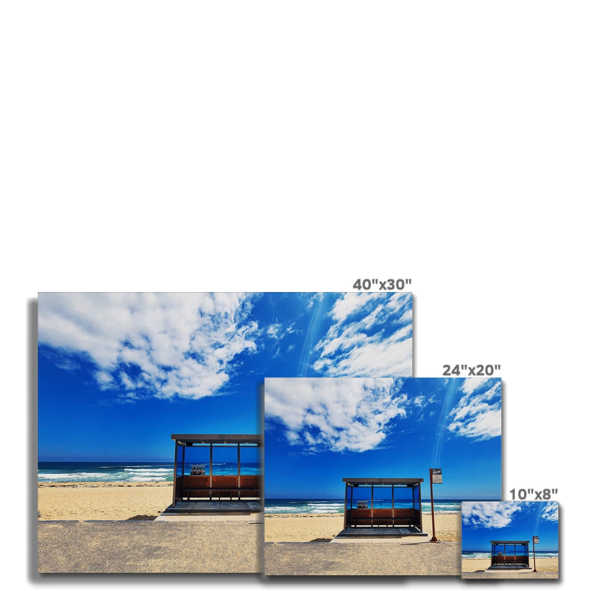 BTS spring day location place bus stop on the beach Canvas