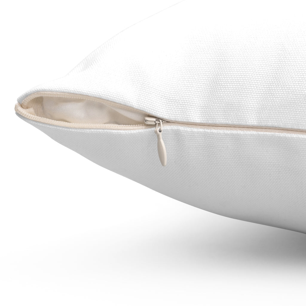 Yet to come the most beautiful moment Korean Spun Polyester Square Pillow