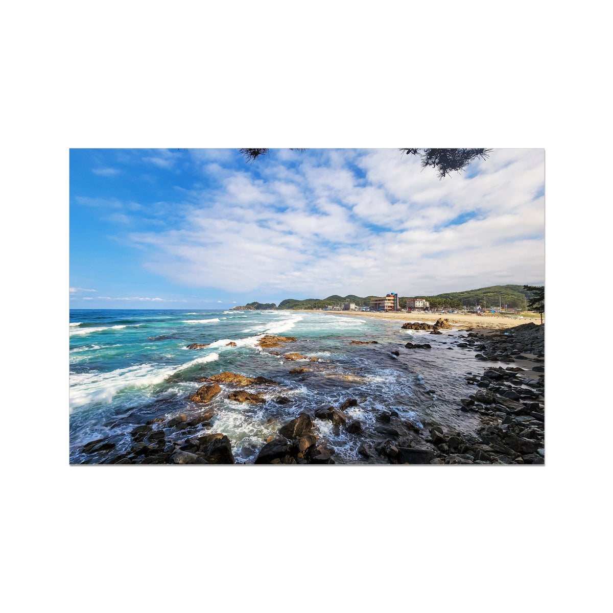 east sea korea beach Photo Art Print