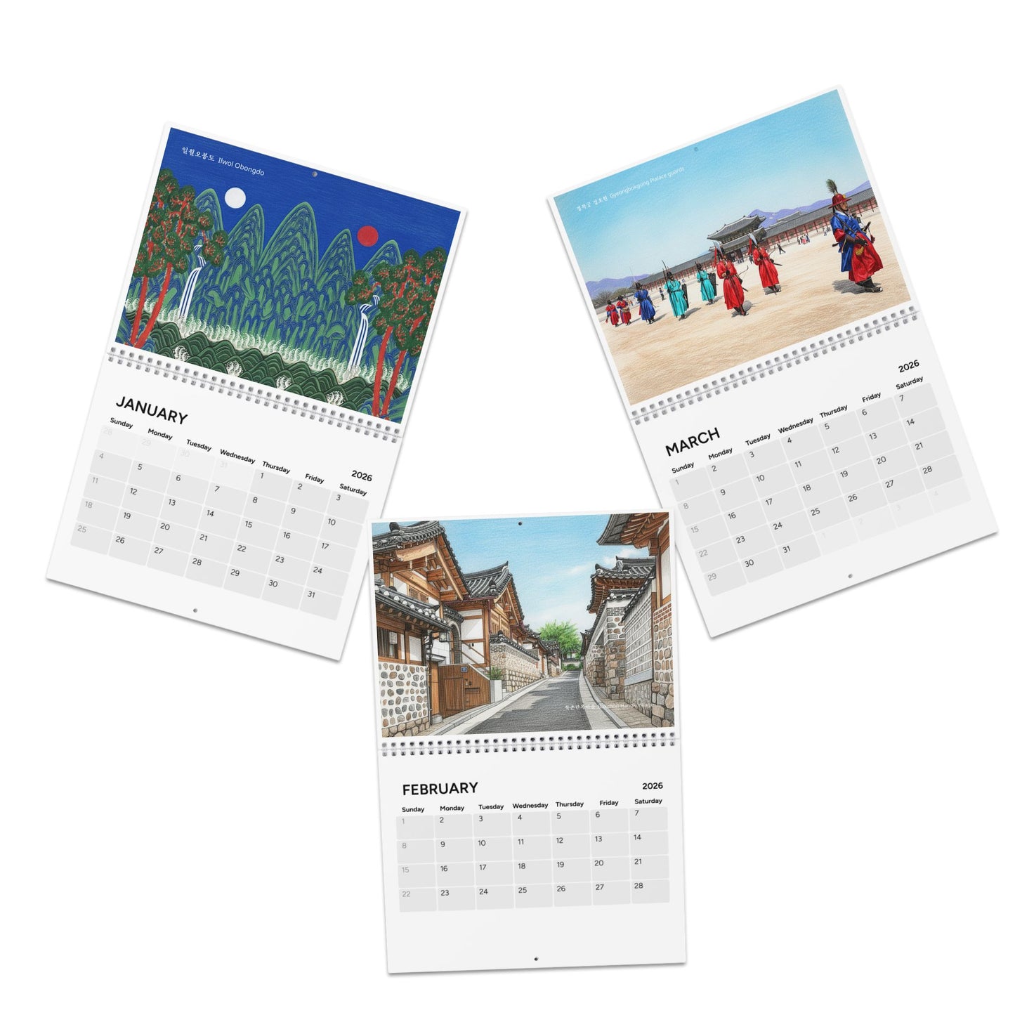 Seoul Wall Calendar 2026
