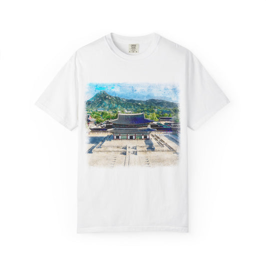 [K-Heritage] Gyeongbokgung Palace Scenic T‑Shirt — Korea Travel Souvenir Tee