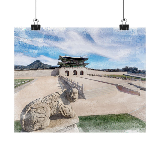 [K-Heritage] Gyeongbokgung Palace Matte Horizontal Posters