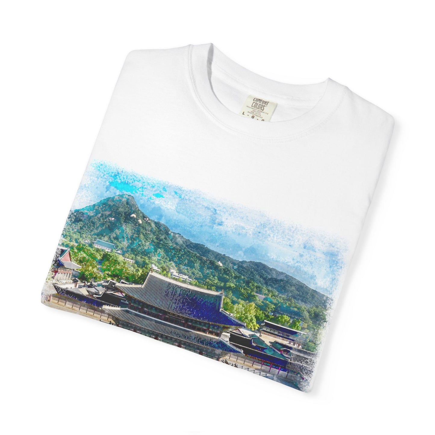 [K-Heritage] Gyeongbokgung Palace Scenic T‑Shirt — Korea Travel Souvenir Tee