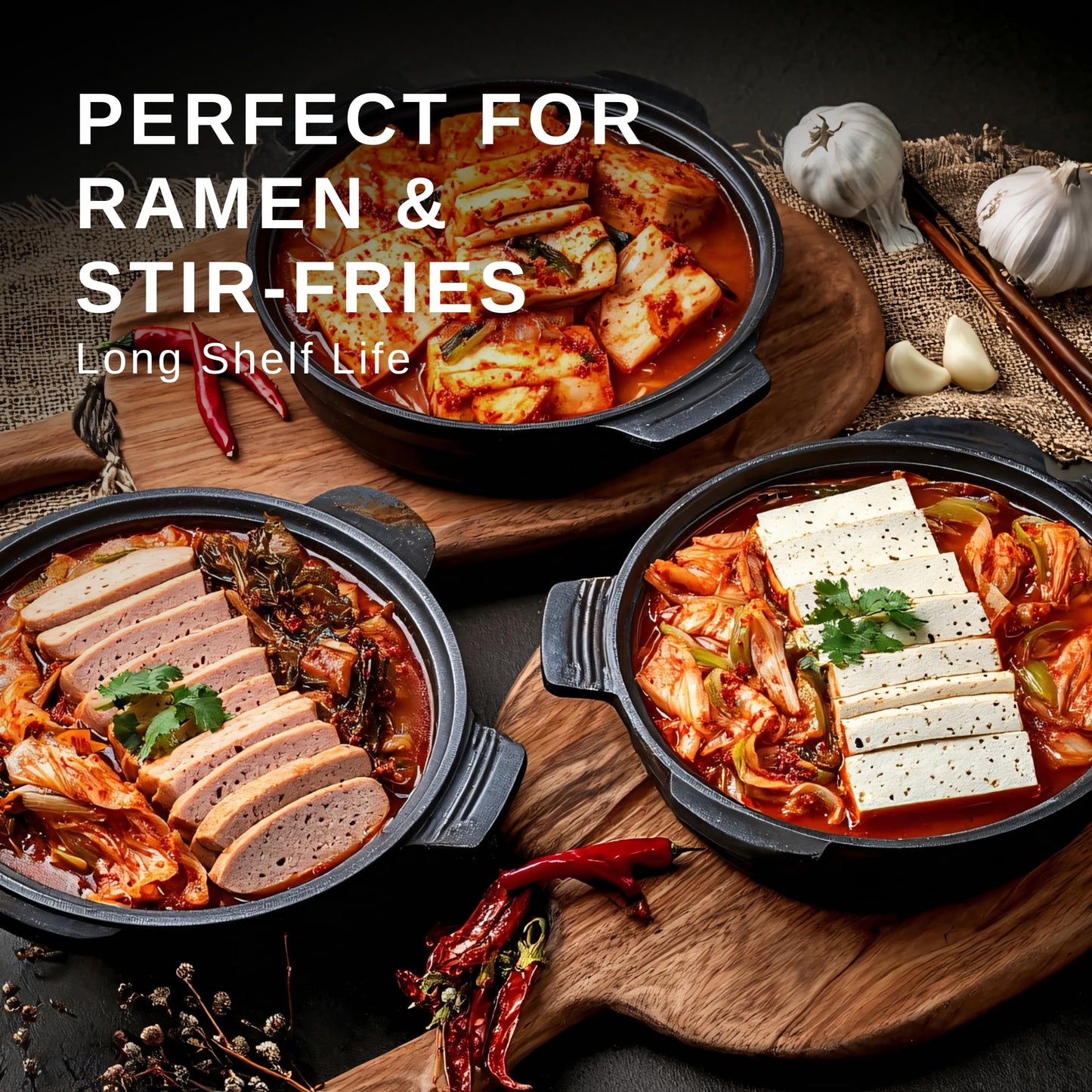 Spicy Premium Fermented Kimchi Napa Cabbage [ FUN SIZE Pouch Pack of 8] - [Original] – (Gluten Free / KETO / Vegan) | 0 Fat/ 0 Sugar/ 0 Cholesterol | Long Shelf Life | Perfect for Ramen & Stir-Fries - JONGGA