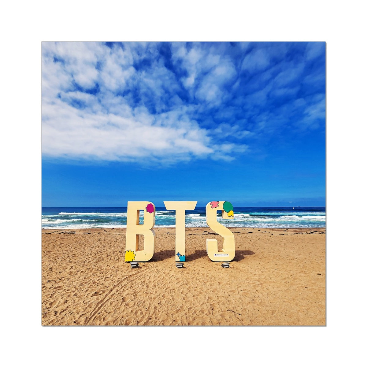 BTS Butter shoot Location Beach Fine Art Print