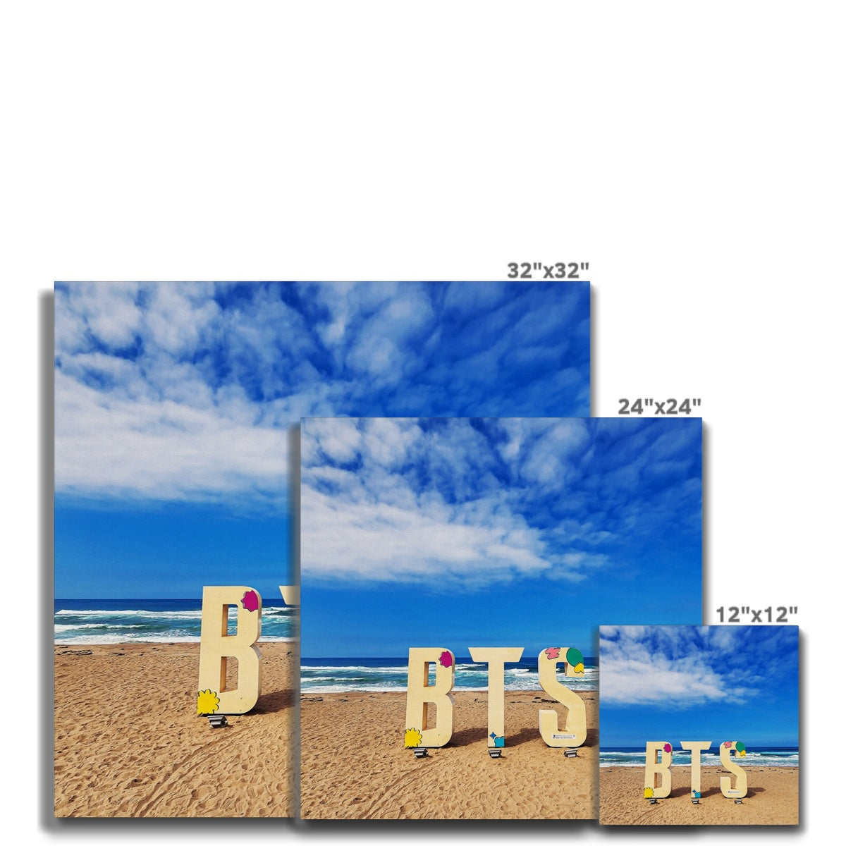 BTS Butter shoot Location Beach Canvas