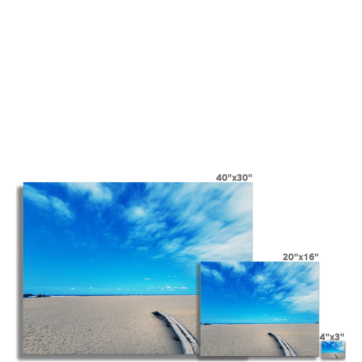 east sea korea sandy beach C-Type Print
